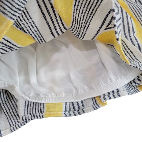 IRIS Juniors Linen Blend Striped Crop Top Juniors Summer Juniors XL - Picture 6 of 7